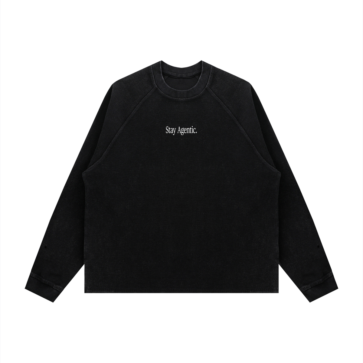 Stay Agentic Waffle Knit